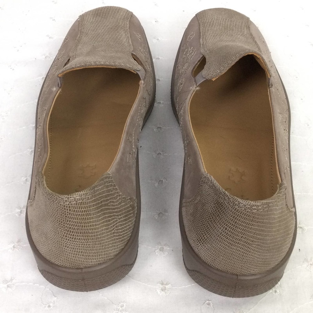 NEW Hotter Calypso Comfort Concept Tan Leather Slip On Square Toe Loafer 10 - Picture 6 of 14